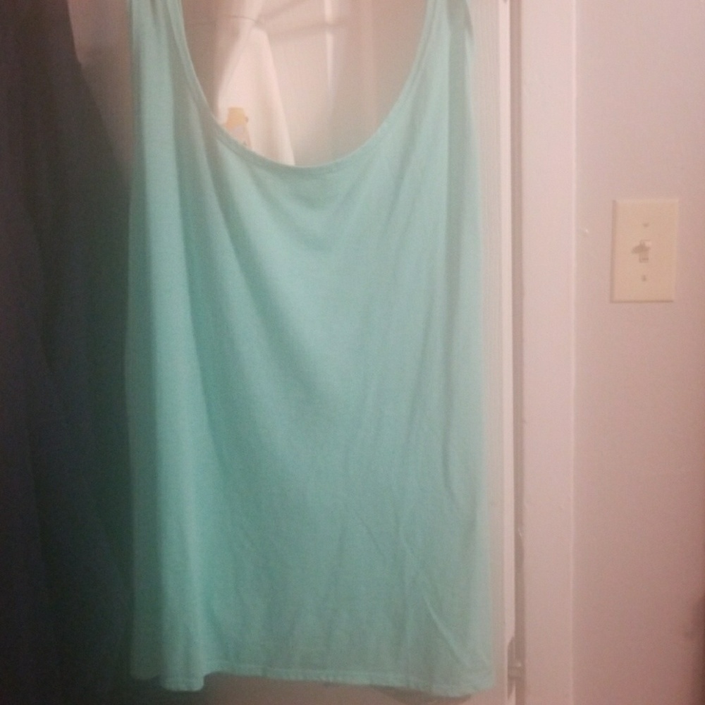 Teal work out top